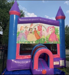 Modular Pink Castle Bounce House